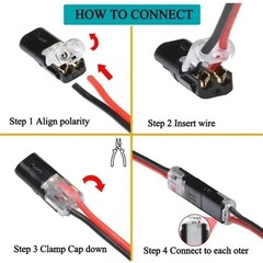 2 Pin Waterproof Electrical Connector Car Automotive Wire Plug Terminal LOT