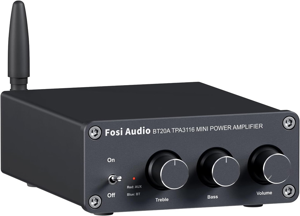 BT20A Bluetooth Stereo Amplifier, 2 Channel Home Audio Component Amplifiers for