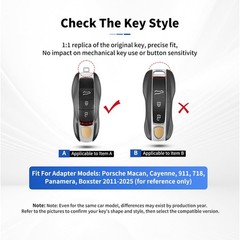 Porsche Key Fob Cover 3-Piece Painted Key Shell Case Protector /think I need
