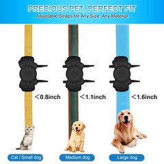 Airtag Dog Collar Holder – Silicone IPX8 Waterproof Cat 2 Black
