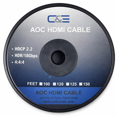 150FT HDMI AOC Cable Active Fiber Optic HDTV 4K 60Hz 18Gb HDR ARC HDCP 2.2
