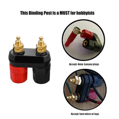 4Pcs Banana Plug Jack Female Socket Gold Plated Terminal Binding Post Dual 4Mm B