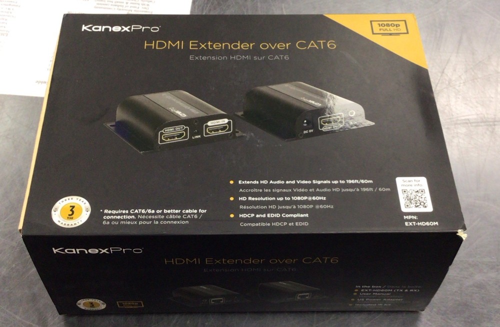 Kanexpro HDMI Extender over CAT6 EXT-HD60M