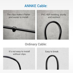 ANNKE 60/100ft CCTV BNC Extension Wire Cord Security Camera Video DC Power Cable