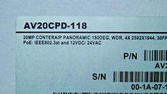 Arecont Vision AV20CPD-118 Contera 180˚ 20MP Outdoor PTZ Camera /w Night Vision