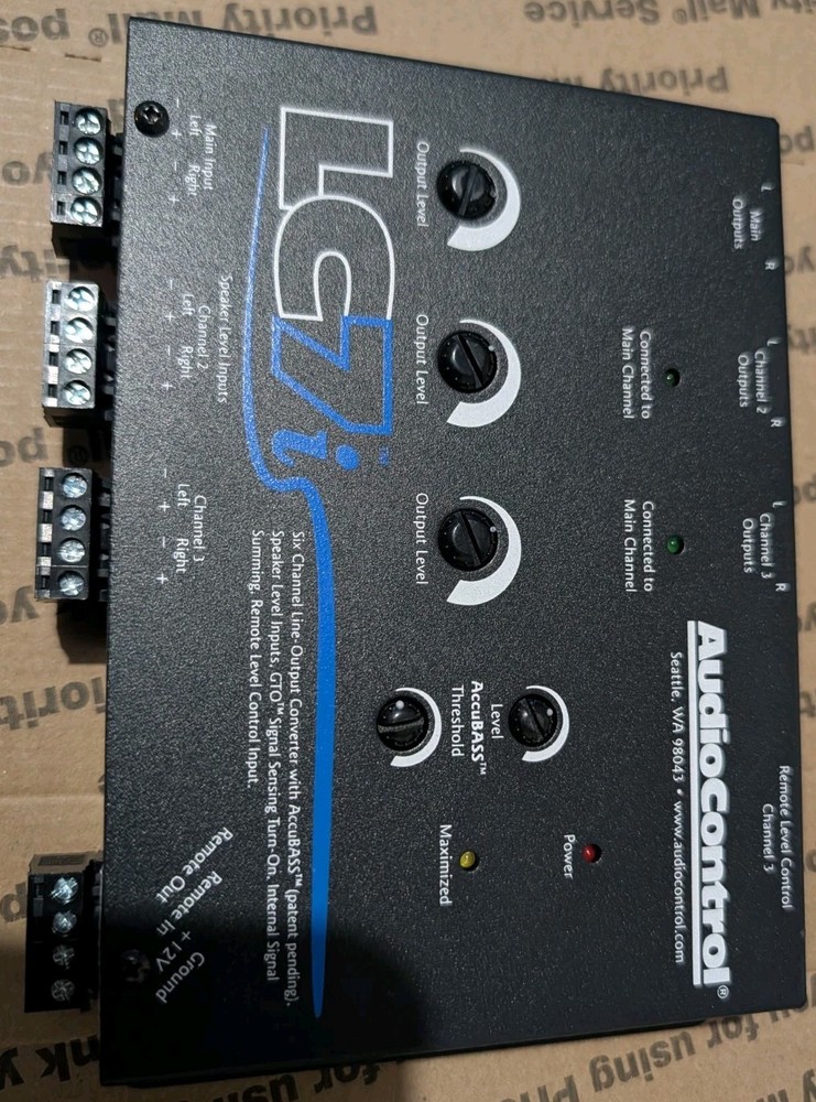 AudioControl LC7i 6 Channel Line Output Converter W/ Accubass, Free Shipping