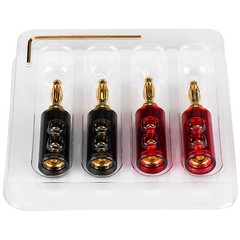 Nine Tine Banana Plug with Dual Set Screws and Poly Carbonat