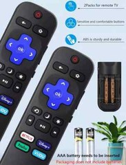 2pack Remote Control Replacement for All Roku TV TCL/Hisense/Onn Roku