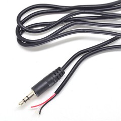 2pcs 1M/3.3ft 3.5mm 1/8″ Stereo Male Plug to Bare Wire DIY 2 Wire AUX Cable US