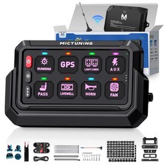 4/6/8/12 Gang Wireless Switch Panel 12V 24V Car Switch Circuit Control Relay Box