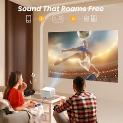 Yaber L2s 1080P Projector WiFi 6 and Bluetooth Built-in JBL Surround Sound