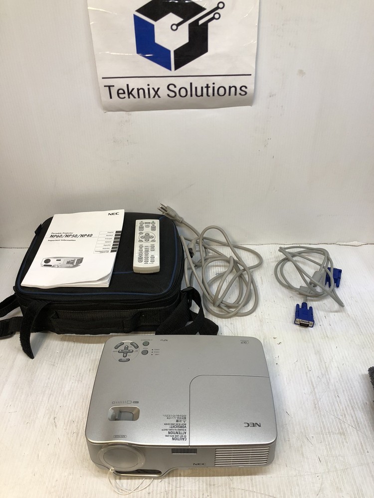 NEC NP40 Lightweight Portable Projector | 240 Lamp Hours Used | Tested Working