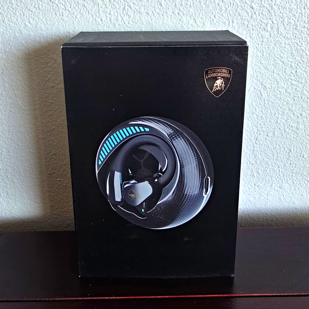 Automobili Lamborghini LB-OWS-AE-D1 Bluetooth Wireless Earbuds Mic Black/Gold