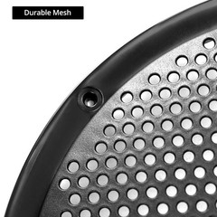 QWORK 4-Pack 8” Black Plastic Audio Speaker Cover, Durable Subwoofer