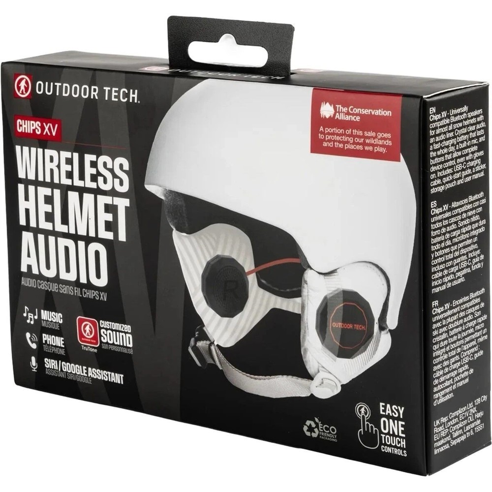 OUTDOOR TECH Brand New In Box Chips XV Wireless Helmet Audio Pro Ski Easy To Use