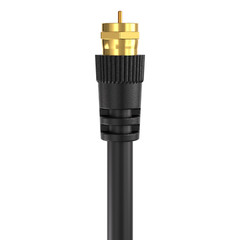 RG6 DUAL Shield Coax Cable Black TV Antenna Satellite 3ft-100ft Multi-Pack Lot