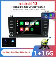 7″ Stereo Radio For Mercedes SLK200 SLK250 SLK300 SLK350 SLK55 R171 with Carplay