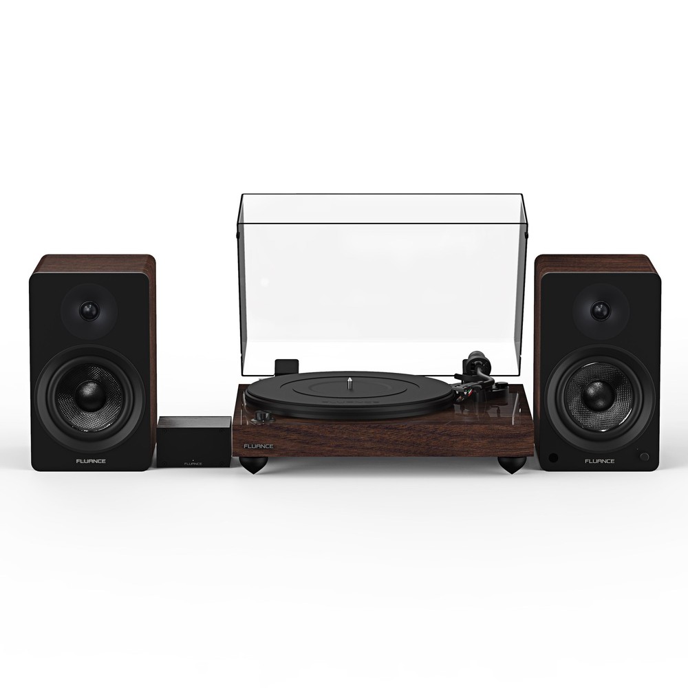 Fluance RT82 Vinyl Turntable, PA10 Preamp, Ai41 Powered 5″ Bookshelf Speakers