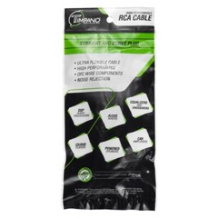 TIMPANO 6 FEET LONG 2 CHANNEL OFC RCA AUDIO SIGNAL CABLE TPT-RCA X6FT