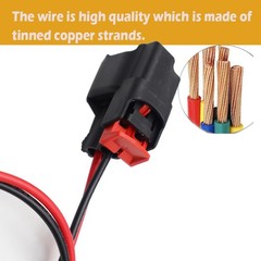 2pc License Plate Light/Tail Lamp Connectors Pigtail Wiring Harness Compatibl…