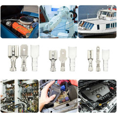 450PCS Female Male Spade Connectors Wire Crimp Terminals Set 2.8mm/4.8mm/6.3mm