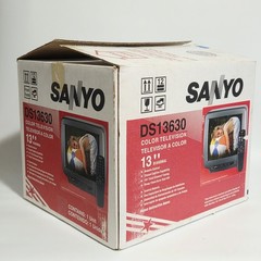 NEW CRT TV 13″ Sanyo DS13630 Remote Manual 1998 Gaming – Open Box New Old Stock