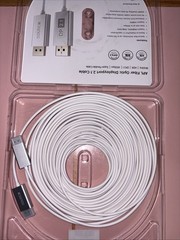DisplayPort 2.1 Cable Fiber Optic 50ft[16K@60Hz,8K@120Hz,4K@240Hz]40Gbps Gaming