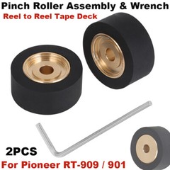 Pair of Pinch Roller Replacement For Pioneer RT-909/901 Reel to Reel Tape Deck