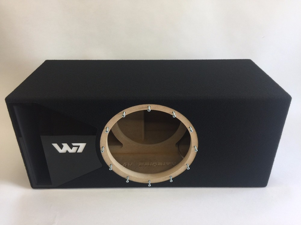 JL Audio 12W7AE ported sub box SPECIAL EDITION with black plexi port trim