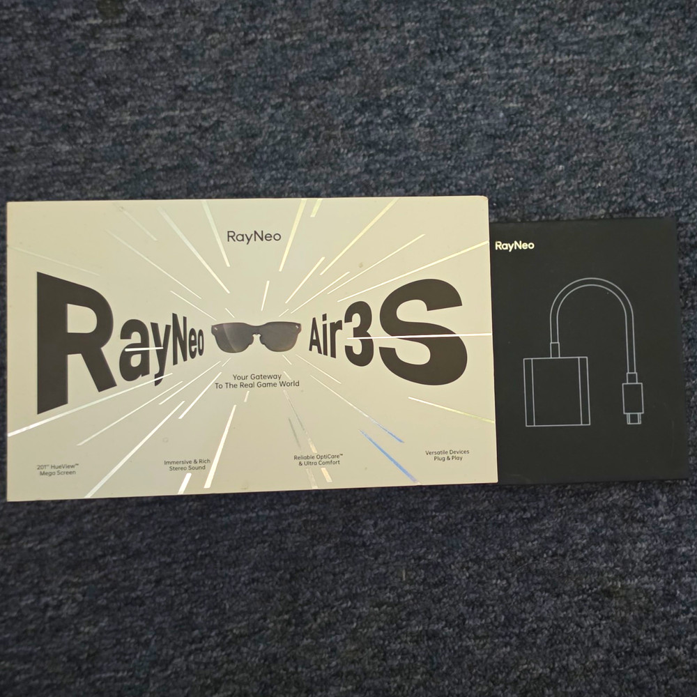 RayNeo Air 3S AR Video Glasses 1080p 120Hz 49° FOV USB-C Silver