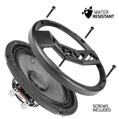 2x PRV 6.5 Motorcycle Speakers Waterproof 800W 4 Ohm MT6MR400CF Neo Carbon Fiber