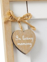 Rustic Wood Family, Friend or Pet Memorial 8×6.25 Inch (Pack of 1), Brown