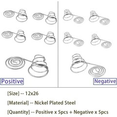 10pcs AAA Battery Positive Negative Springs – Durable and Corrosion Resistant