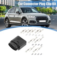 1 Set 1J0973837 14 Pin Headlight Male Plug Connector Fit for VW for Audi