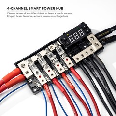 RECOIL S-MPG4 Smart 4-Way Fused Distribution Block with Remote Delay Timer