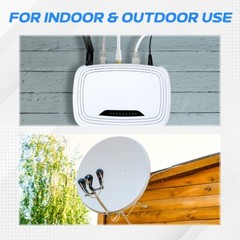 RG6 Coaxial Digital Cable Satellite TV Antenna Coax Dish Video HD F-Type Dual