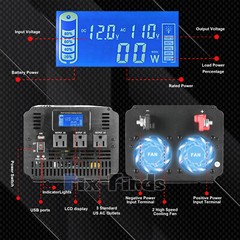 Reliable Pure Sine Wave Power Inverter 1000w 3000w 4000w 12V to 110V Converter