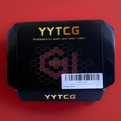 YYTCG Hi-Fi Audio RCA Cable Gld Pltd Shielded OFC Copper 7mm Nylon Braided 9.4ft