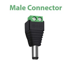 100 PCS 12V DC Male+Female Power Connector 5.5×2.1mm Power Jack Plug Adapter LOT