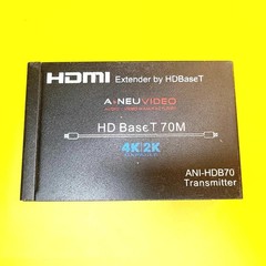 A.NEUVIDEO ANI-HDB70 TRANSMITTER HDMI EXTENDER HD BASE T 70M 4K 2K CAPABLE BLACK