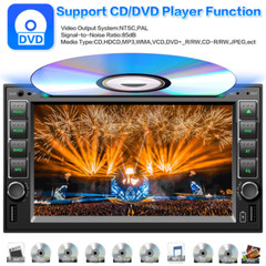 6.2″ Double 2 Din CD DVD Player Apple CarPlay GPS Car Stereo Touch Bluetooth AM
