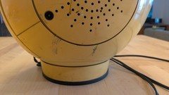 Vintage Weltron 2001 Spaceball AM/FM Radio Yellow 8 Track