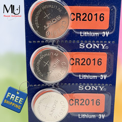 5 Pack Genuine SONY CR2016 Lithium Battery 3V Expire 2032 ECR2016 BR2016 DL2016
