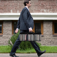 DVD Storage Bags 6 Pack DVD Storage Holder Case Clear PVC Media Holder with Hand