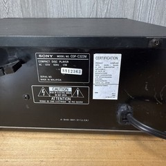 Sony CDP-C322M 5 Disc CD Changer Player Multi Disc Stereo Unit Parts or Repair