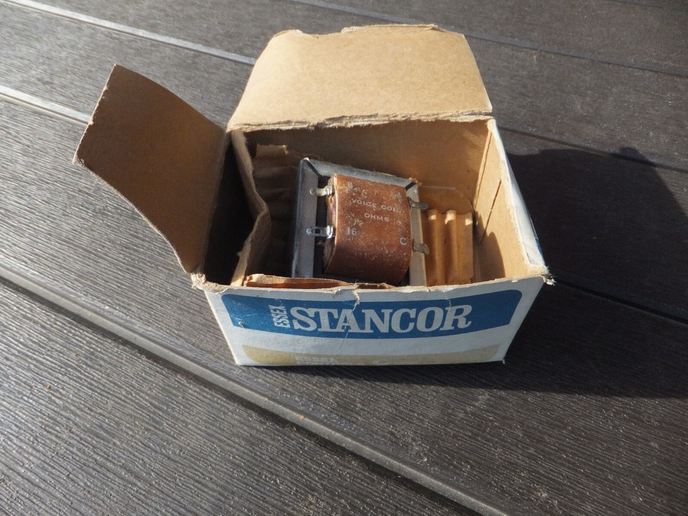 Vtg New Old Stock Stancor A-8076 Voice Coil, 4, 8, 16 ohms, 70.7 V Line, 2.5-20W