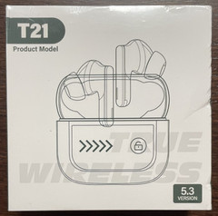 T21 Wireless Earbuds In ear Active Noise Canceling Deep Bass HD Call New in Box