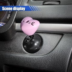 Love Heart Car Push Start Button Cover, Metal Car One-Button Starter Pink