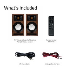 Fluance Ri71 Powered Bookshelf Speakers with AMT Tweeters, 5″ Drivers, 120W Amp