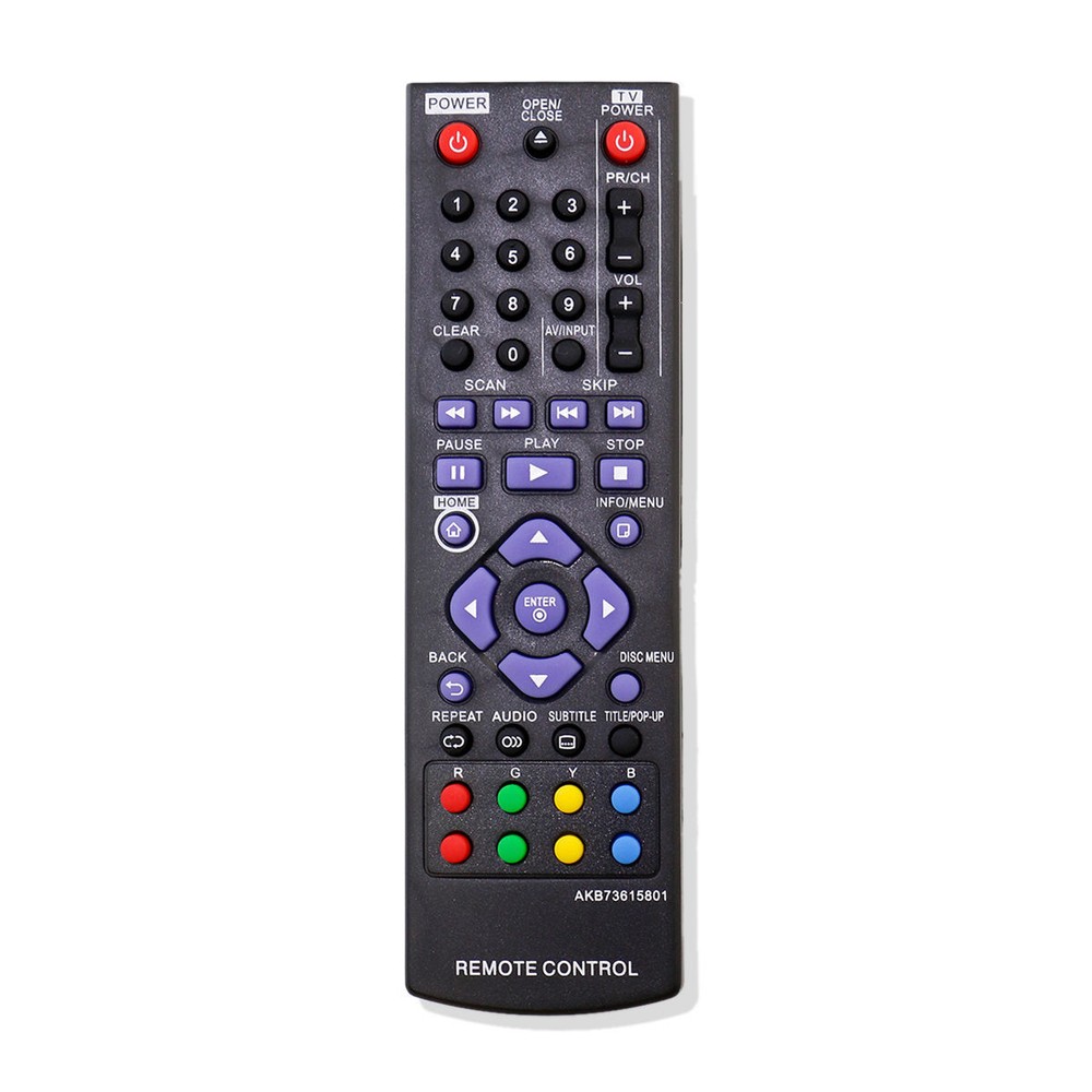 AKB73615801 Replaced Remote Control for LG Blu-ray BP325W BP125 BP220N BP320N